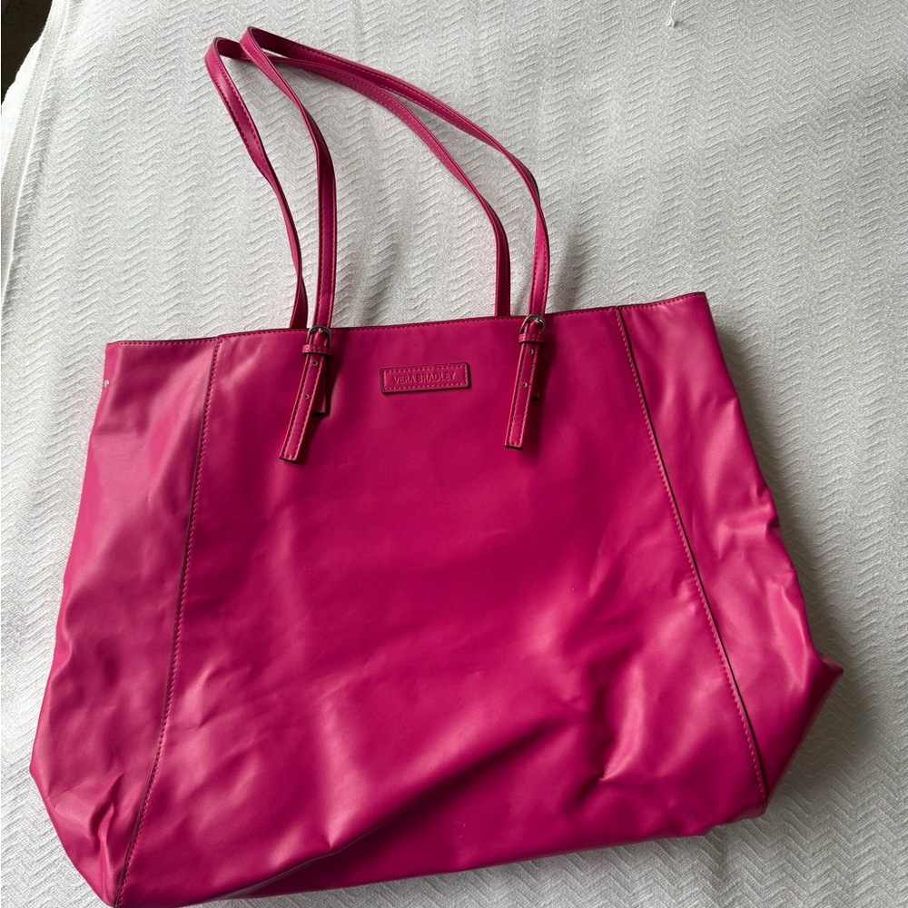 Vera Bradley Hot Pink Leather tote